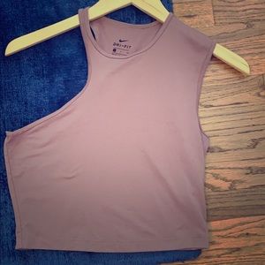 Womens Nike Dri Fit Asymetrical Crop top